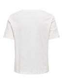 Lima Short Sleeve Print T-Shirt - Cloud Dancer & Vivid