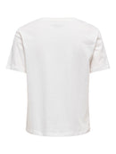 Lima Short Sleeve Print T-Shirt - Cloud Dancer & Whitecap Grey
