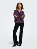 Rocky Waterfall Top - Plum Perfect
