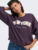 Mesa New York Sweatshirt - Plum Perfect/lavender Grey