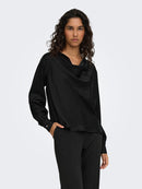 Rocky Waterfall Top - Black