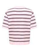 Nelly Short Sleeve Polo Jumper - Pink-a-boo/winetasting