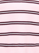 Nelly Short Sleeve Polo Jumper - Pink-a-boo/winetasting