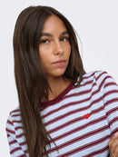 Pisa Print Top - Cashmere Blue/stripe