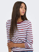 Pisa Print Top - Cashmere Blue/stripe