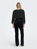 Uso Cape Detail Top - Black
