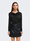 Vilda Waterfall Top - Black