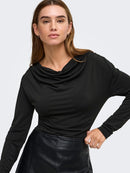 Vilda Waterfall Top - Black