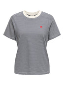 Pisa S/S Print Top - Cloud Dancer Sky Captain