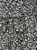 Starr Life 3/4 Maxi Dress - Black Daisy Flower