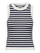 Aya Sleeveless Tank Top - Cloud Dancer/sky Captain