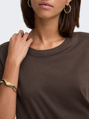 Rex Short Sleeve Top - Coffee Bean