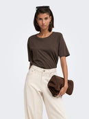 Rex Short Sleeve Top - Coffee Bean