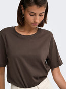 Rex Short Sleeve Top - Coffee Bean