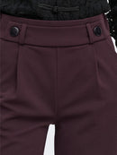 Geggo New Long Trousers - Chocolate Plum/black Buttons