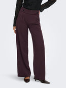 Geggo New Long Trousers - Chocolate Plum/black Buttons