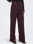 Geggo New Long Trousers - Chocolate Plum/black Buttons