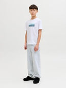 Fusion Dots Print T-Shirt - Bright White