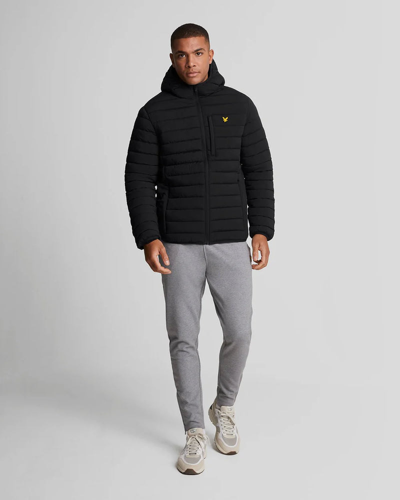 Stretch Quilted Jacket - Jet Black