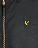 Waxed Hooded Utility Jacket - Jet Black