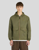 Waxed Hooded Utility Jacket - True Olive