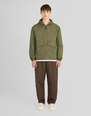 Waxed Hooded Utility Jacket - True Olive