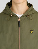 Waxed Hooded Utility Jacket - True Olive