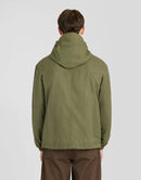 Waxed Hooded Utility Jacket - True Olive