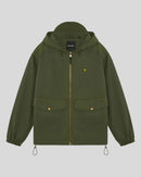 Waxed Hooded Utility Jacket - True Olive