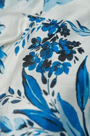 Floral Print Shirt - Royal Blue