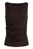 Sleeveless T-Shirt - Brown