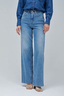 Faith Wide Leg Jean - Blue