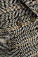 Check Double Breasted Blazer - Check