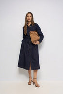 Shirt Dress - Blue