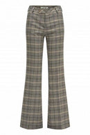 Check Flared Chino - Check