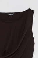 Sleeveless T-Shirt - Brown