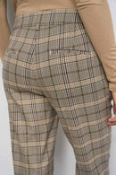 Check Flared Chino - Check