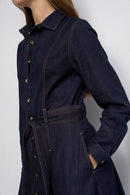 Shirt Dress - Blue