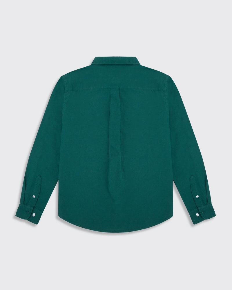 Long Sleeve Oxford Shirt - Dark Green