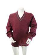 Scoil Iognaid Magicfit V Neck Jumper - Wine