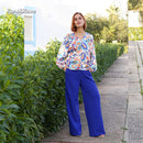 Josie Trouser Short - Cobalt