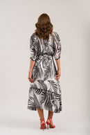 July Dress - Leaf Print