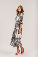 July Dress - Leaf Print