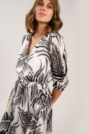 July Dress - Leaf Print
