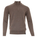 Justin 1/2 Zip Jumper - Stone Melange