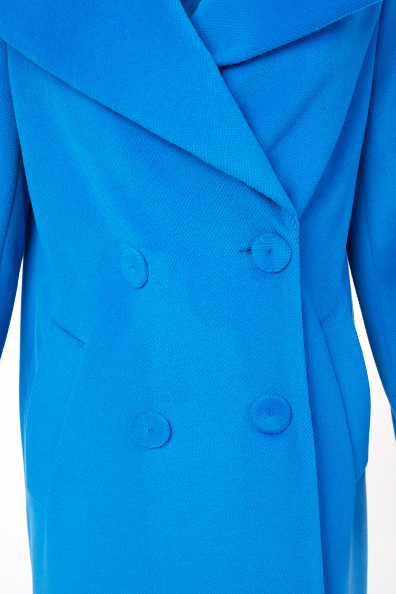 Jeet Pocket Wool Coat - French Blue