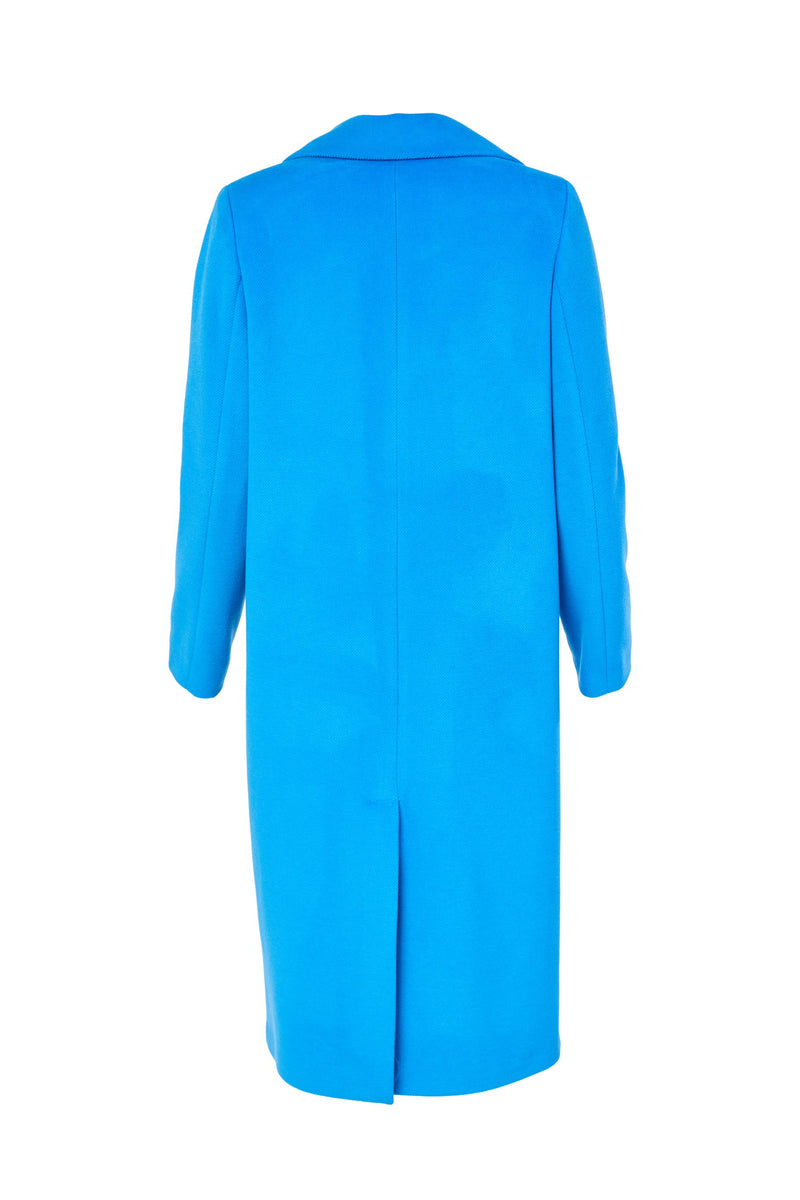 Jeet Pocket Wool Coat - French Blue