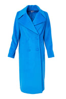 Jeet Pocket Wool Coat - French Blue