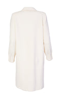 Pleated Cuff Coat - Off White