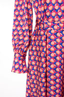 Tie Belt Full Dress - Coral